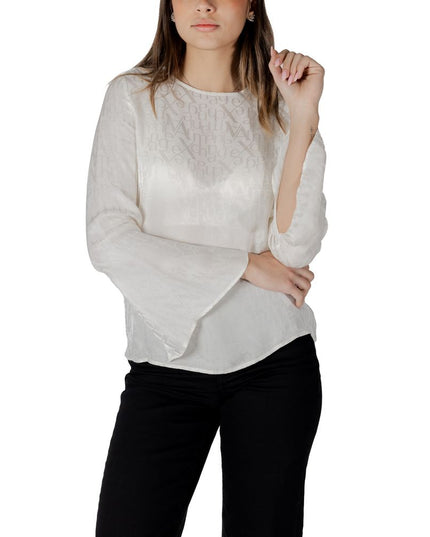 Armani Exchange Cream Viscose Blouse
