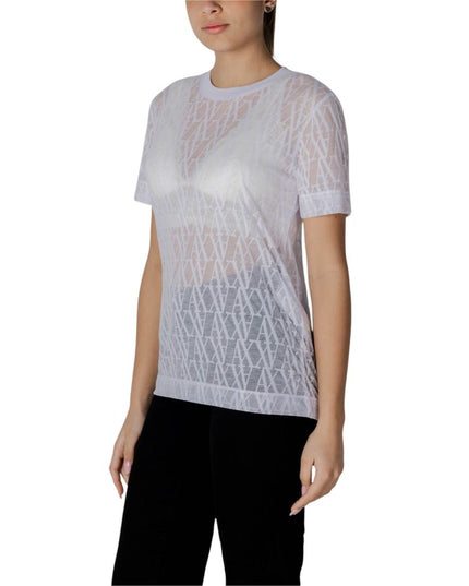 Armani Exchange White Polyester T-Shirt
