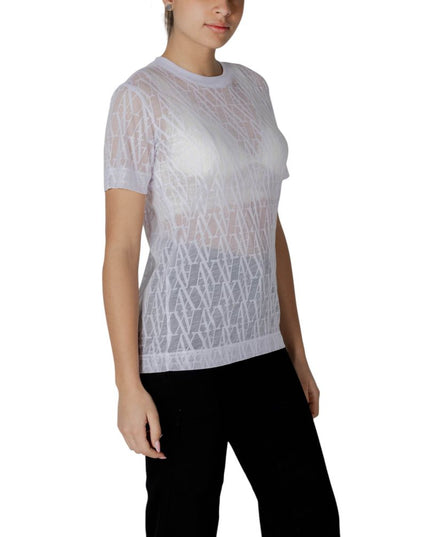 Armani Exchange White Polyester T-Shirt
