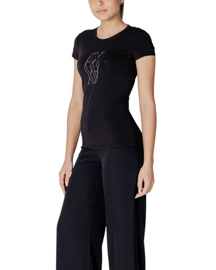 Armani Exchange Black Cotton T-Shirt