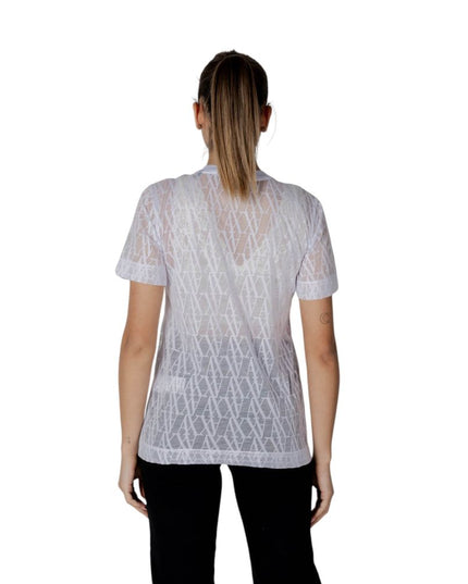 Armani Exchange White Polyester T-Shirt