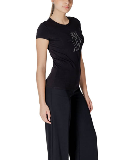 Armani Exchange Black Cotton T-Shirt