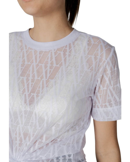 Armani Exchange White Polyester T-Shirt