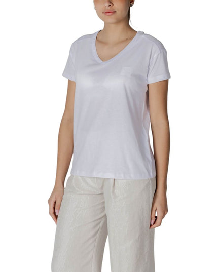 Armani Exchange White Cotton T-Shirt