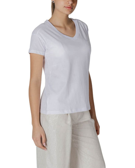 Armani Exchange White Cotton T-Shirt