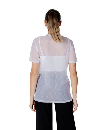 Armani Exchange White Polyamide T-Shirt