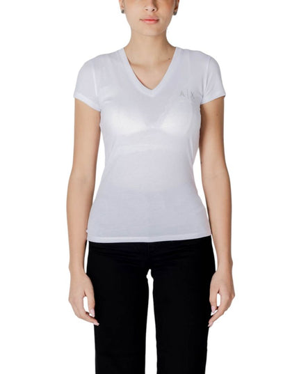 Armani Exchange White Cotton T-Shirt