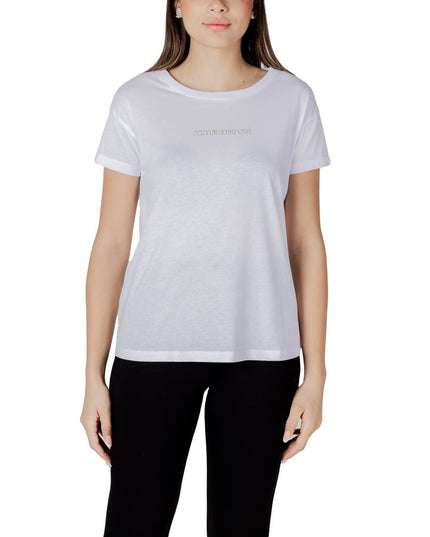Armani Exchange White Cotton T-Shirt