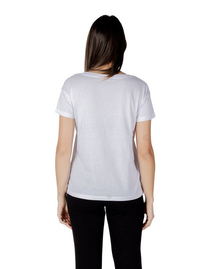 Armani Exchange White Cotton T-Shirt