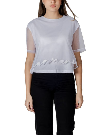 Armani Exchange White Cotton T-Shirt