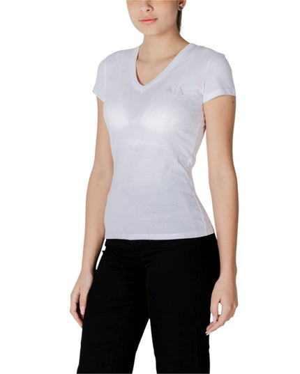 Armani Exchange White Cotton T-Shirt