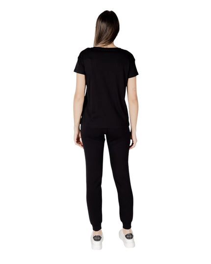 Armani Exchange Black Cotton T-Shirt