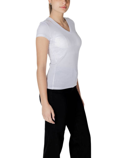 Armani Exchange White Cotton T-Shirt