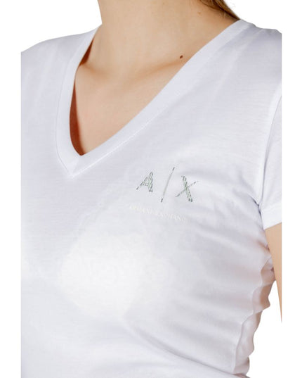 Armani Exchange White Cotton T-Shirt