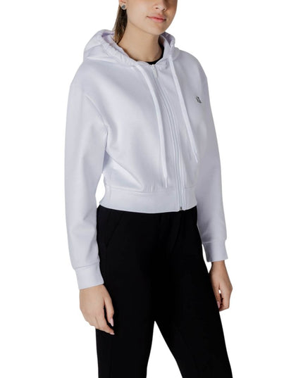 Armani Exchange White Cotton Hoodie