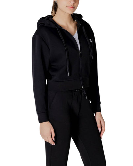 Armani Exchange Black Cotton Hoodie