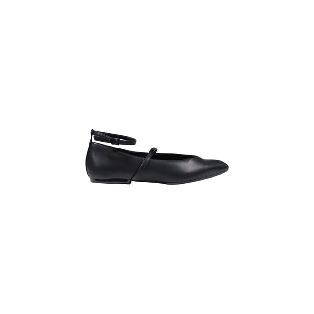 Armani Exchange Black Polyester Platform Pumps