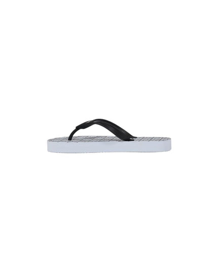 Armani Exchange White Rubber Flip-Flop Sandals