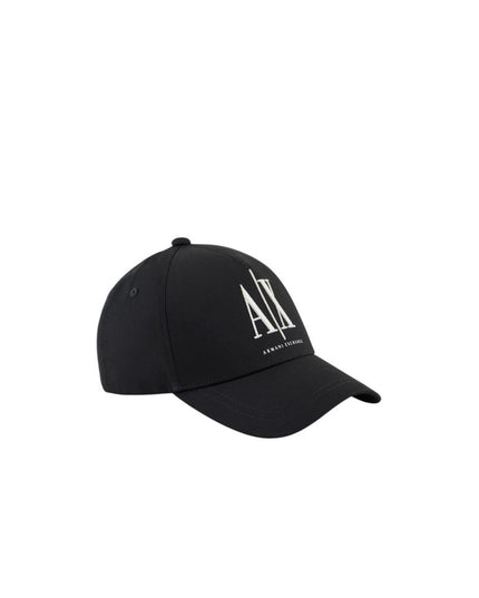 Armani Exchange Black Cotton Cap (Baseball Hat)