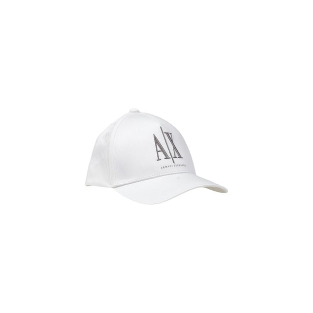 Armani Exchange White Cotton Cap (Baseball Hat)