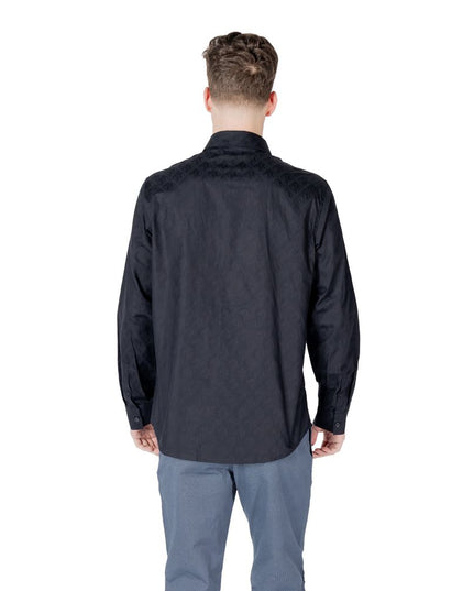 Armani Exchange Blue Cotton Shirt