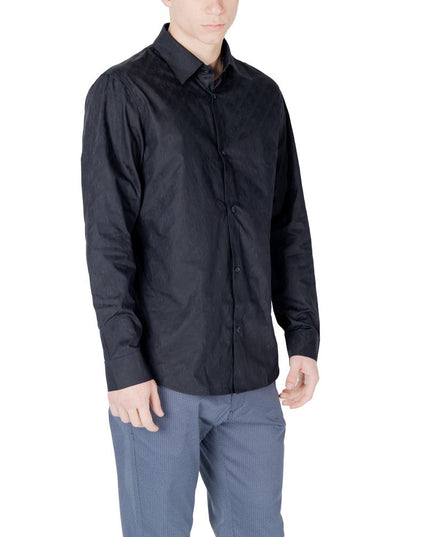 Armani Exchange Blue Cotton Shirt