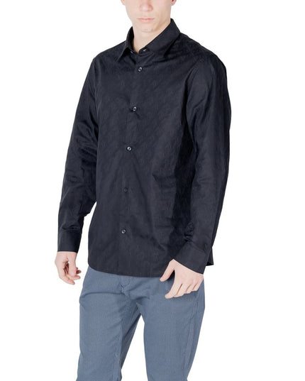Armani Exchange Blue Cotton Shirt