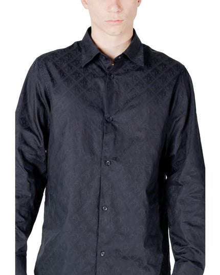 Armani Exchange Blue Cotton Shirt