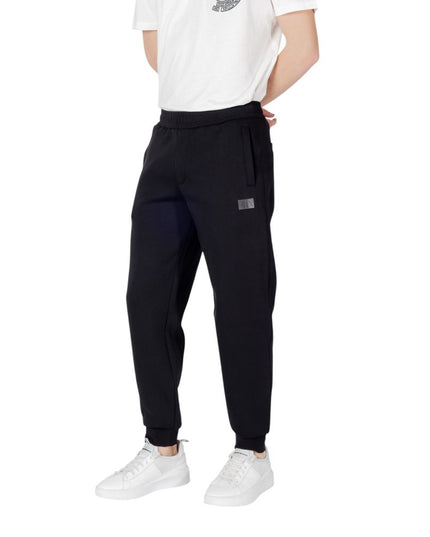 Armani Exchange Black Cotton Joggers (Workout Pants)