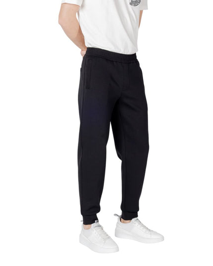 Armani Exchange Black Cotton Joggers (Workout Pants)