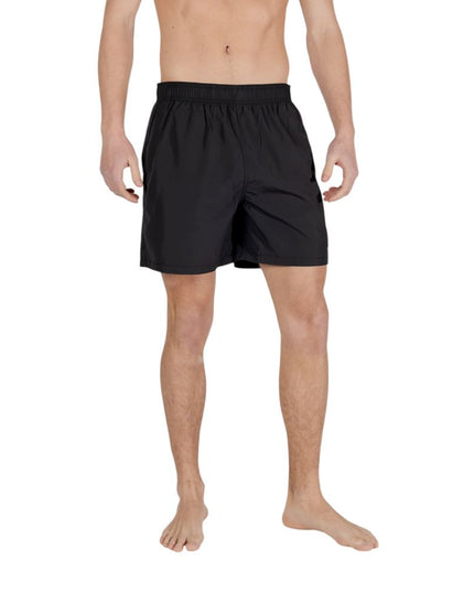 Armani Exchange Black Polyester Swim Shorts
