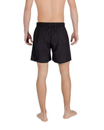 Armani Exchange Black Polyester Swim Shorts