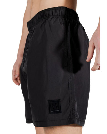 Armani Exchange Black Polyester Swim Shorts