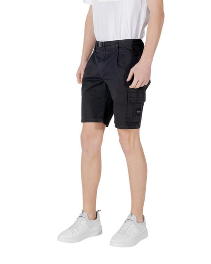 Hugo Boss Black Cotton Bermuda Shorts