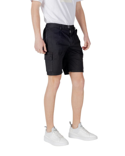 Hugo Boss Black Cotton Bermuda Shorts