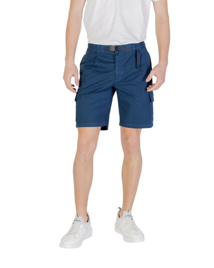 Hugo Boss Blue Cotton Bermuda Shorts