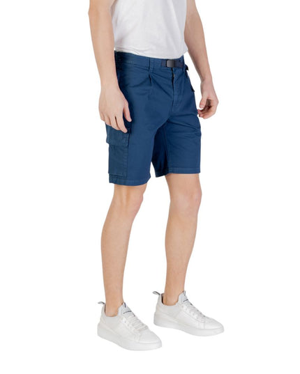 Hugo Boss Blue Cotton Bermuda Shorts