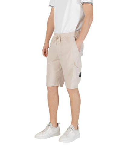 Hugo Boss Beige Polyester Bermuda Shorts