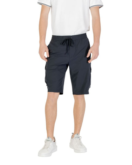 Hugo Boss Blue Polyester Bermuda Shorts