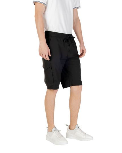 Hugo Boss Black Polyester Bermuda Shorts