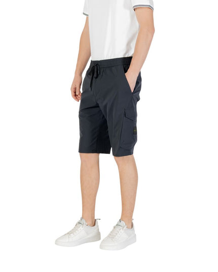 Hugo Boss Blue Polyester Bermuda Shorts