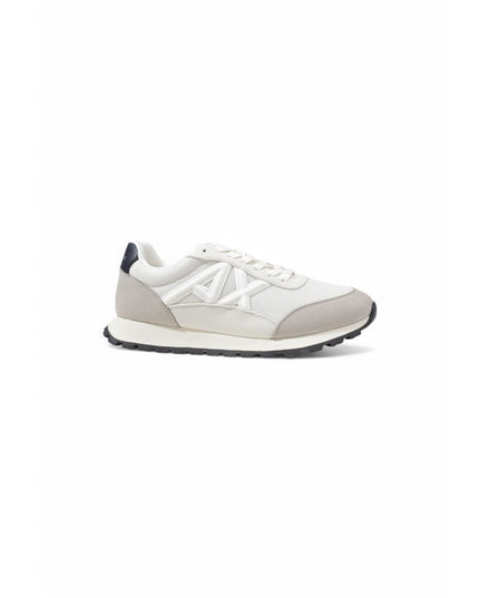Armani Exchange Beige Polyester Athletic Sneakers
