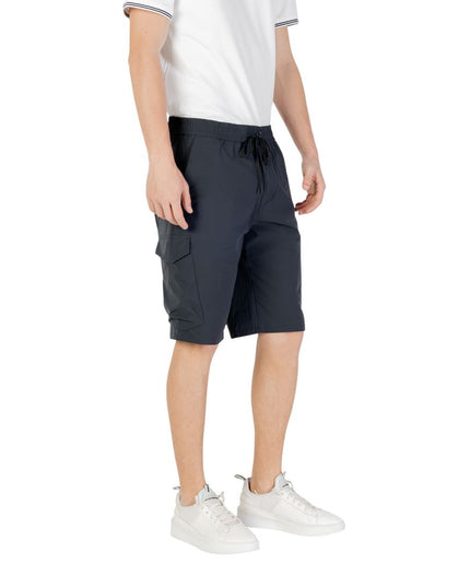 Hugo Boss Blue Polyester Bermuda Shorts