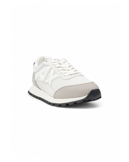 Armani Exchange Beige Polyester Athletic Sneakers