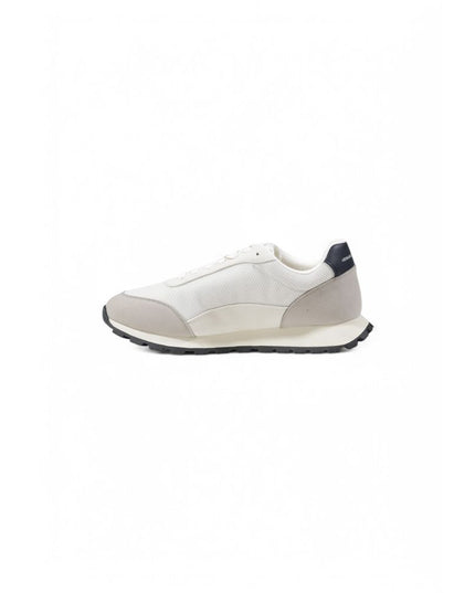 Armani Exchange Beige Polyester Athletic Sneakers