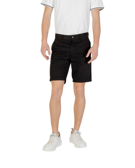 Hugo Boss Black Cotton Bermuda Shorts