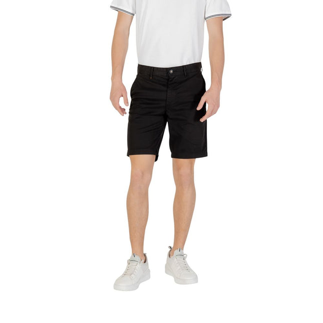 Hugo Boss Black Cotton Bermuda Shorts