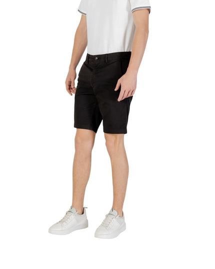 Hugo Boss Black Cotton Bermuda Shorts