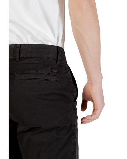 Hugo Boss Black Cotton Bermuda Shorts