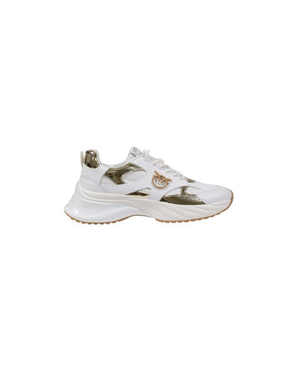 PINKO White Leather Chunky Sneakers